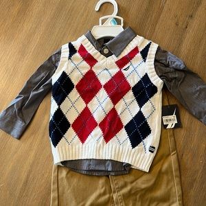 Nautical 3 piece matching set. Size 6-12 Months. NWT.